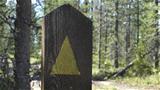 The Kontonulkki Scenery Trail is marked with yellow triangles. Photo: AT